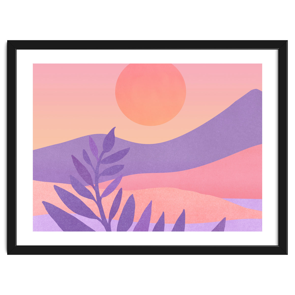Oasis Sunset Landscape