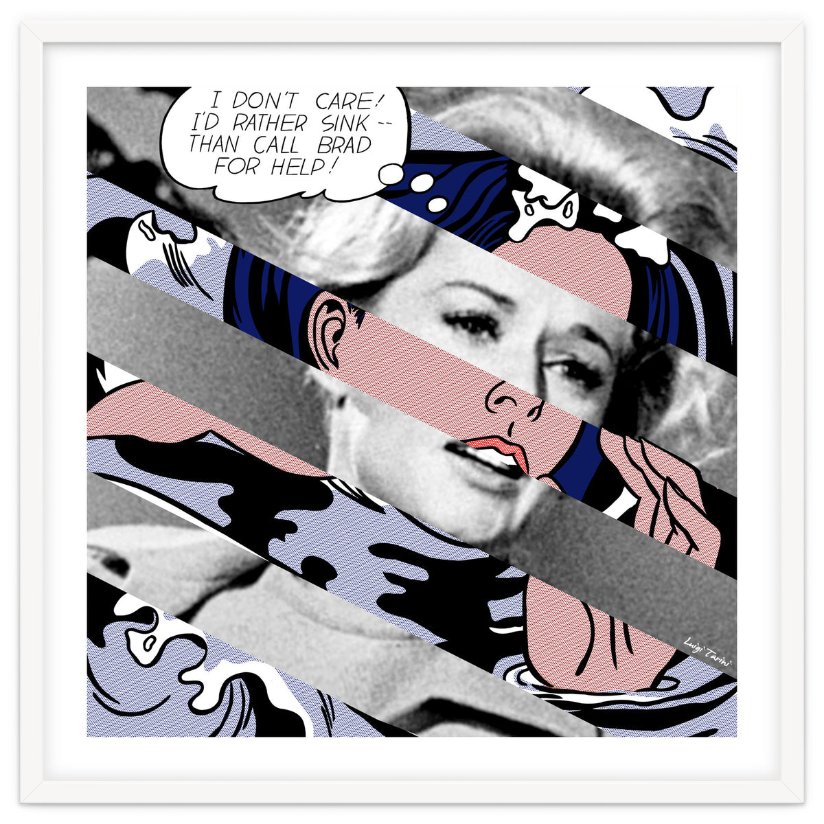 Lichtenstein's Drowning Girl & Tippi Hedren In Birds Big