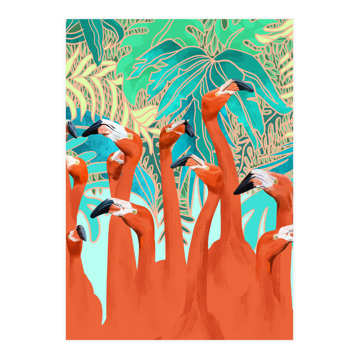 Flamingo Party (Print Only)