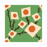 Green Square Flower Bouquet (Print Only) thumbnail