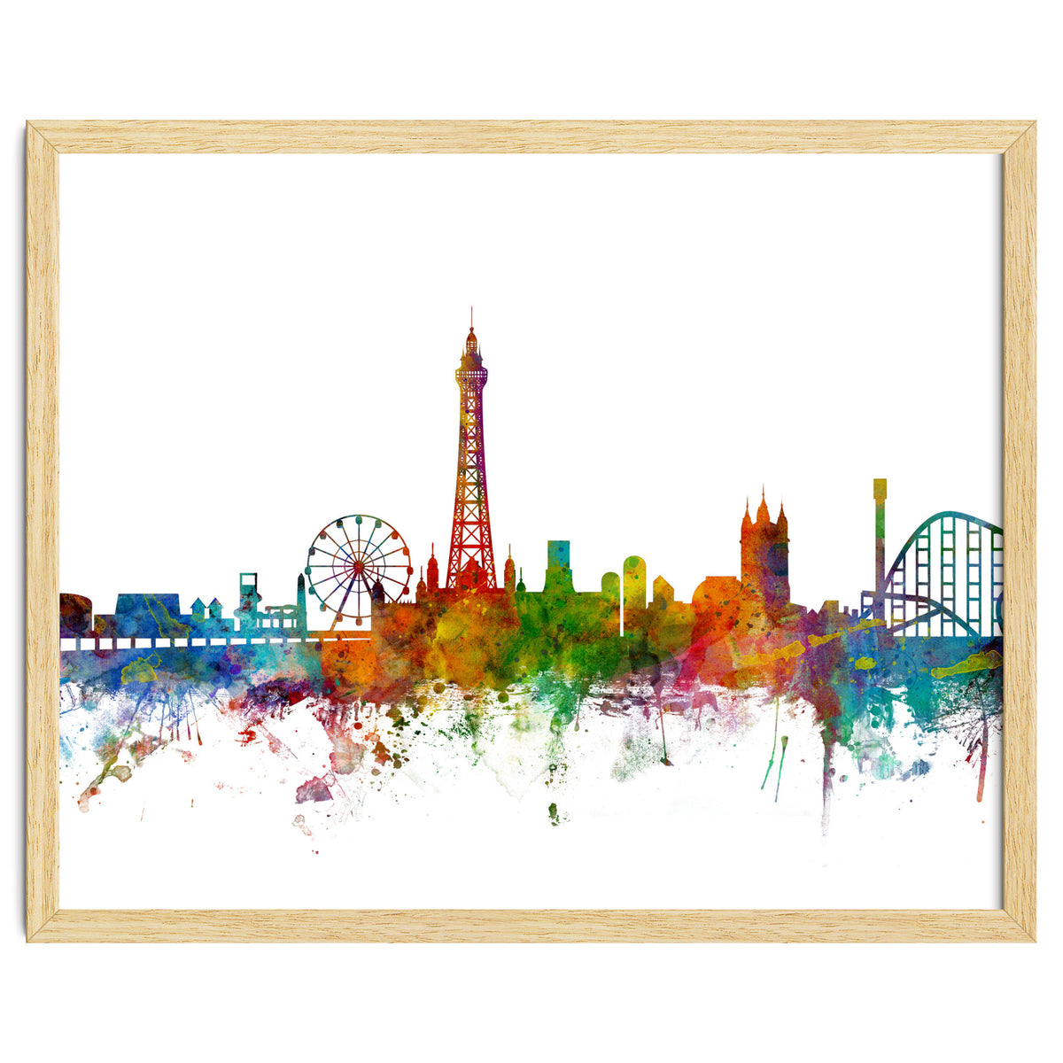 Blackpool England Skyline