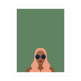 Lady with pink hair (Print Only) thumbnail