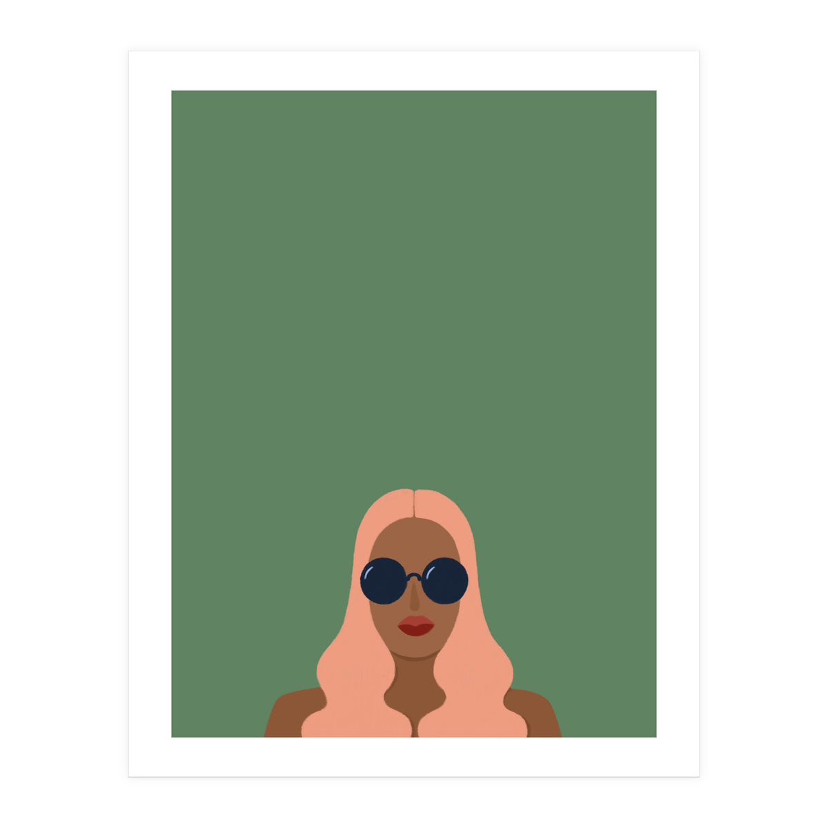 Lady with pink hair (Print Only)