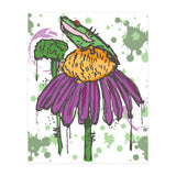 Frog On Flower sketch (Print Only) thumbnail