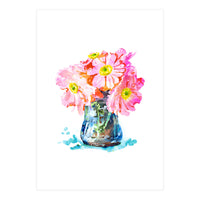 Watercolor Flower Pot (Print Only)