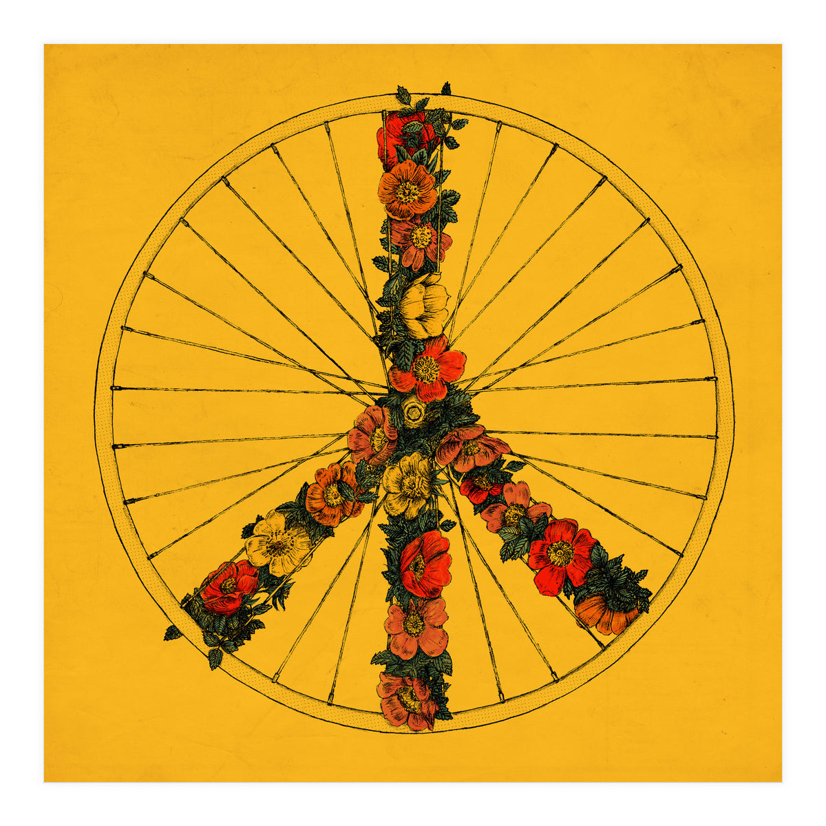 Peace And Bike (Print Only)