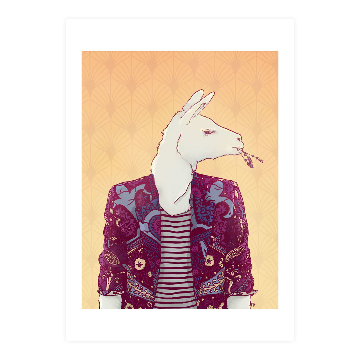 Eddy The Llama (Print Only)