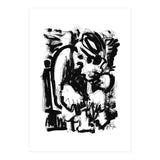 Saint With Bird - b&w (Print Only) thumbnail