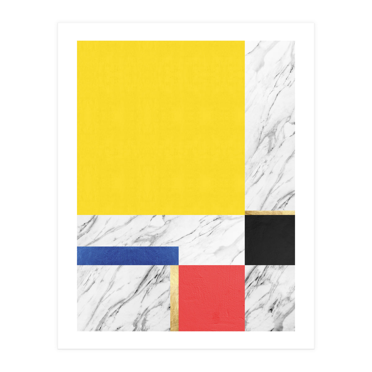 Geometric and golden X (Print Only)