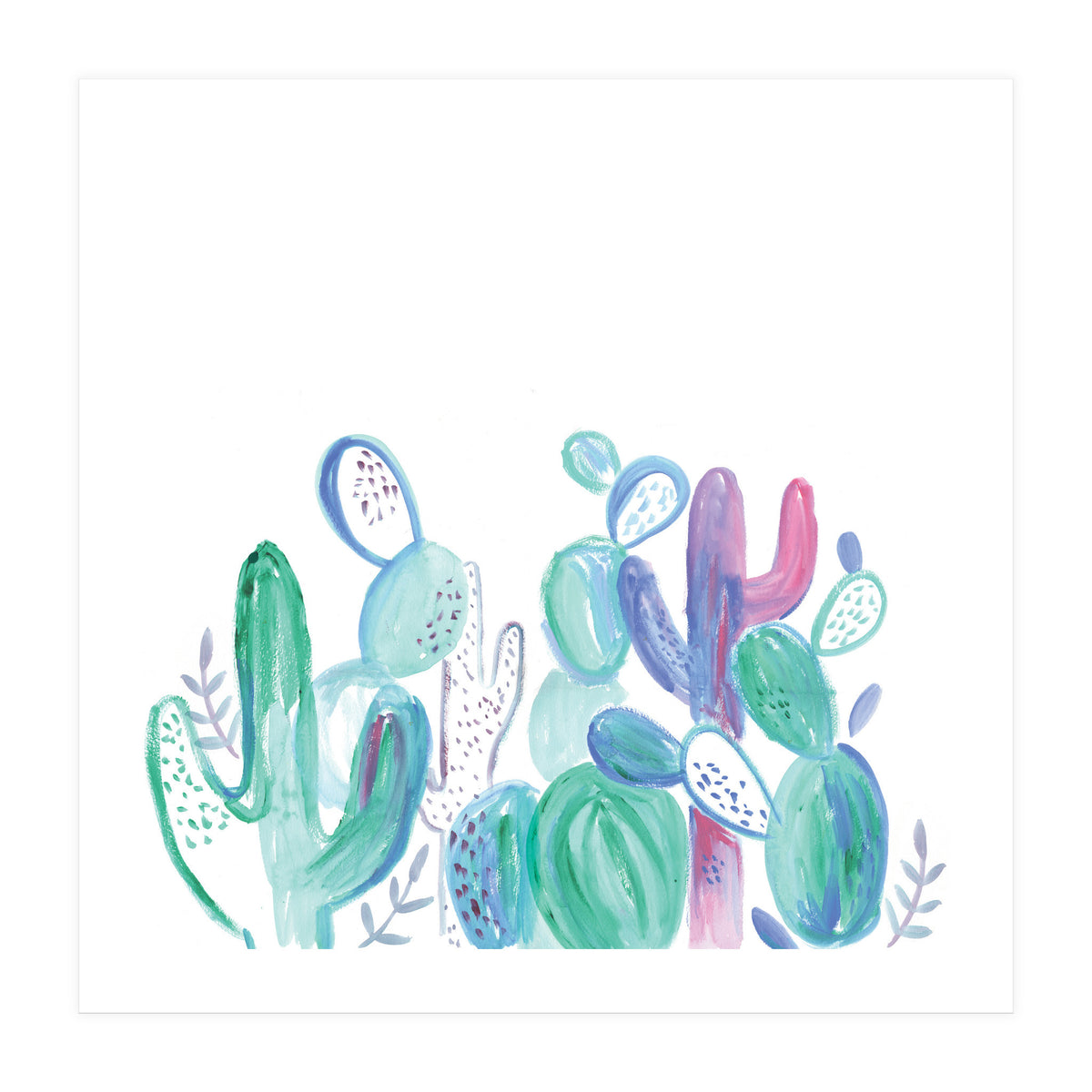 Abstract Cacti (Print Only)
