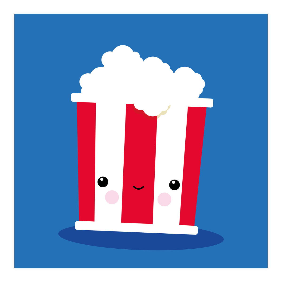 Chill Out Kawaii Popcorn (Print Only)