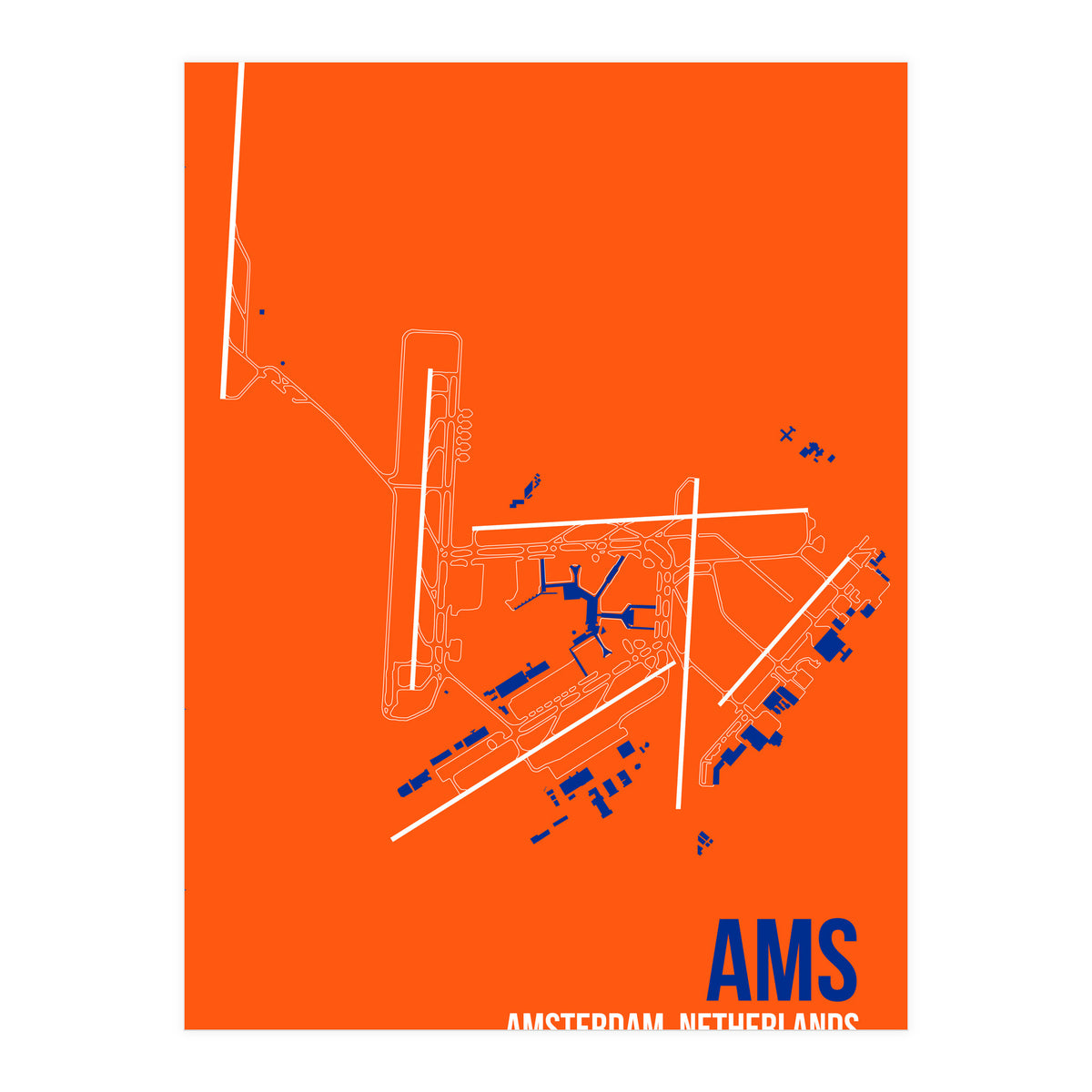 Amsterdam Airport Layout (Print Only)
