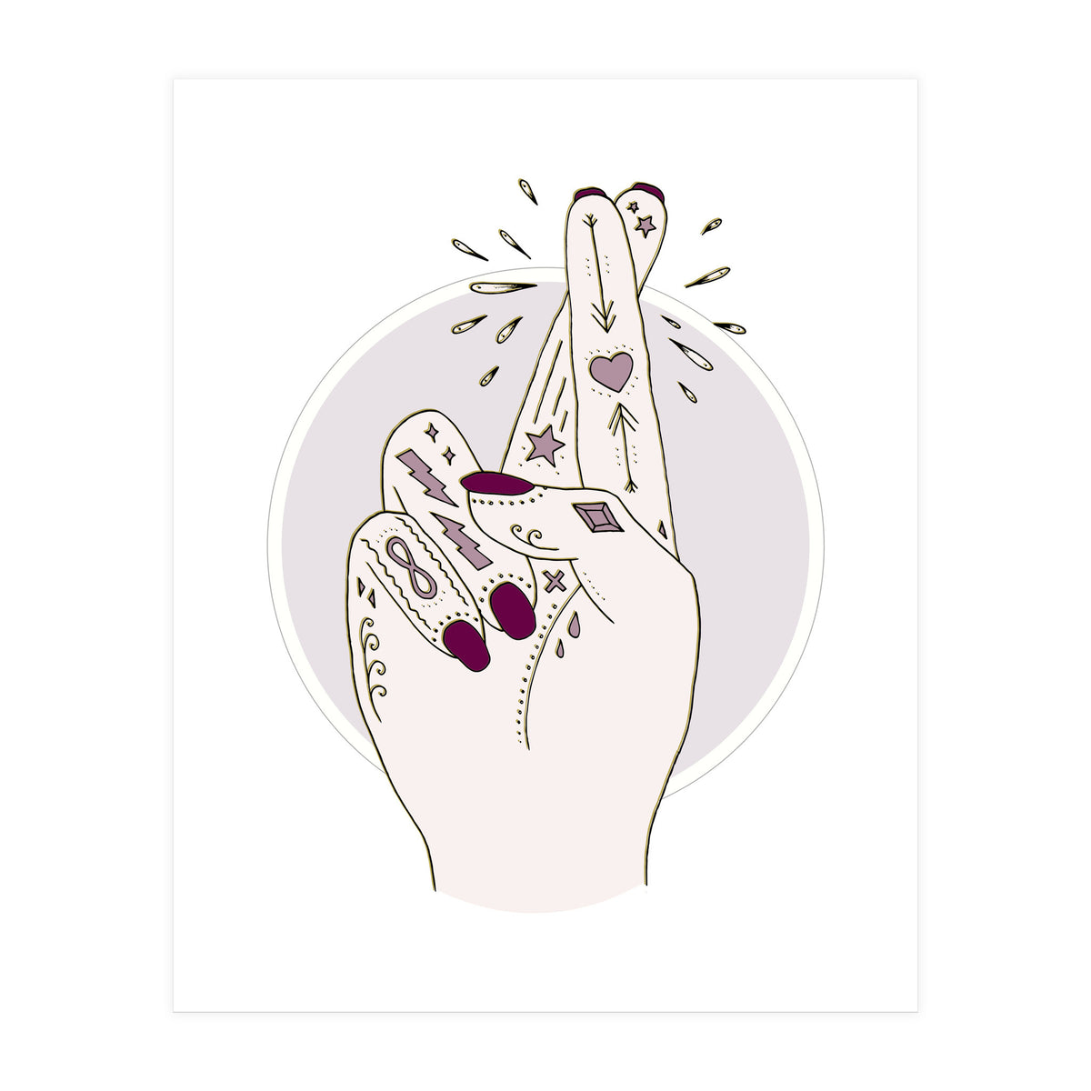 Fingers Crossed (Print Only)