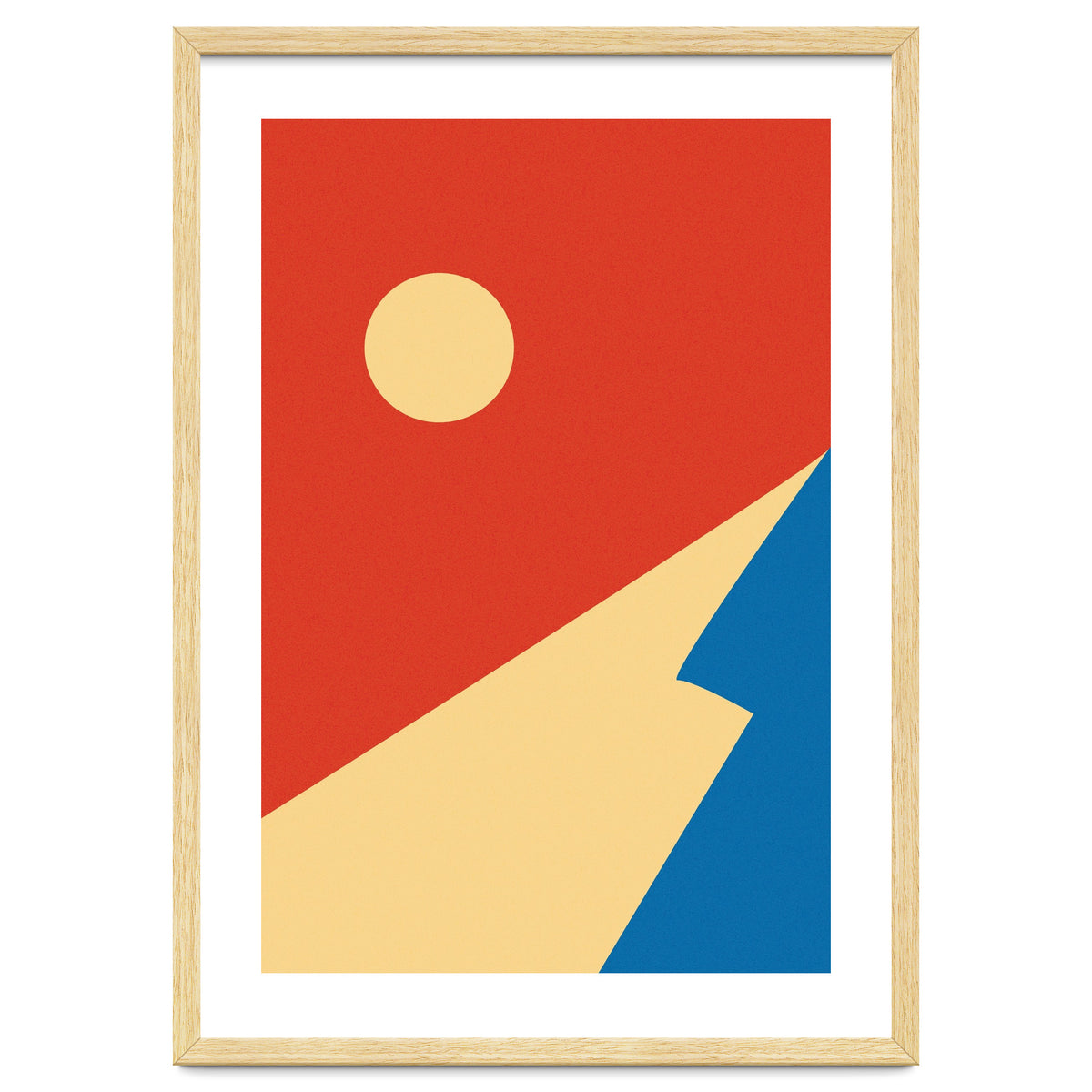 Edge Of Mountain Mid Century Geometric Art