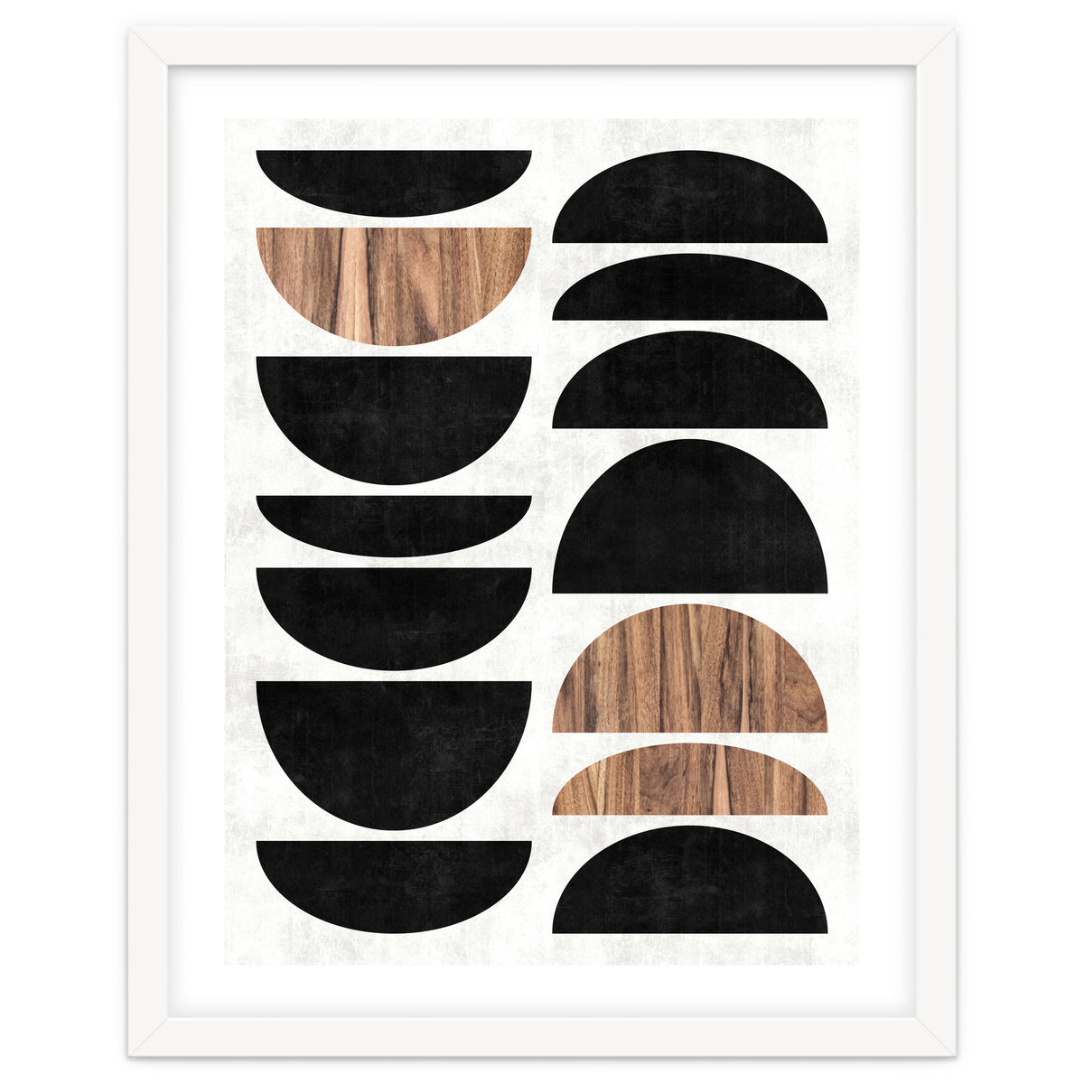 Mid-Century Modern Pattern No.7 - Concrete and Wood