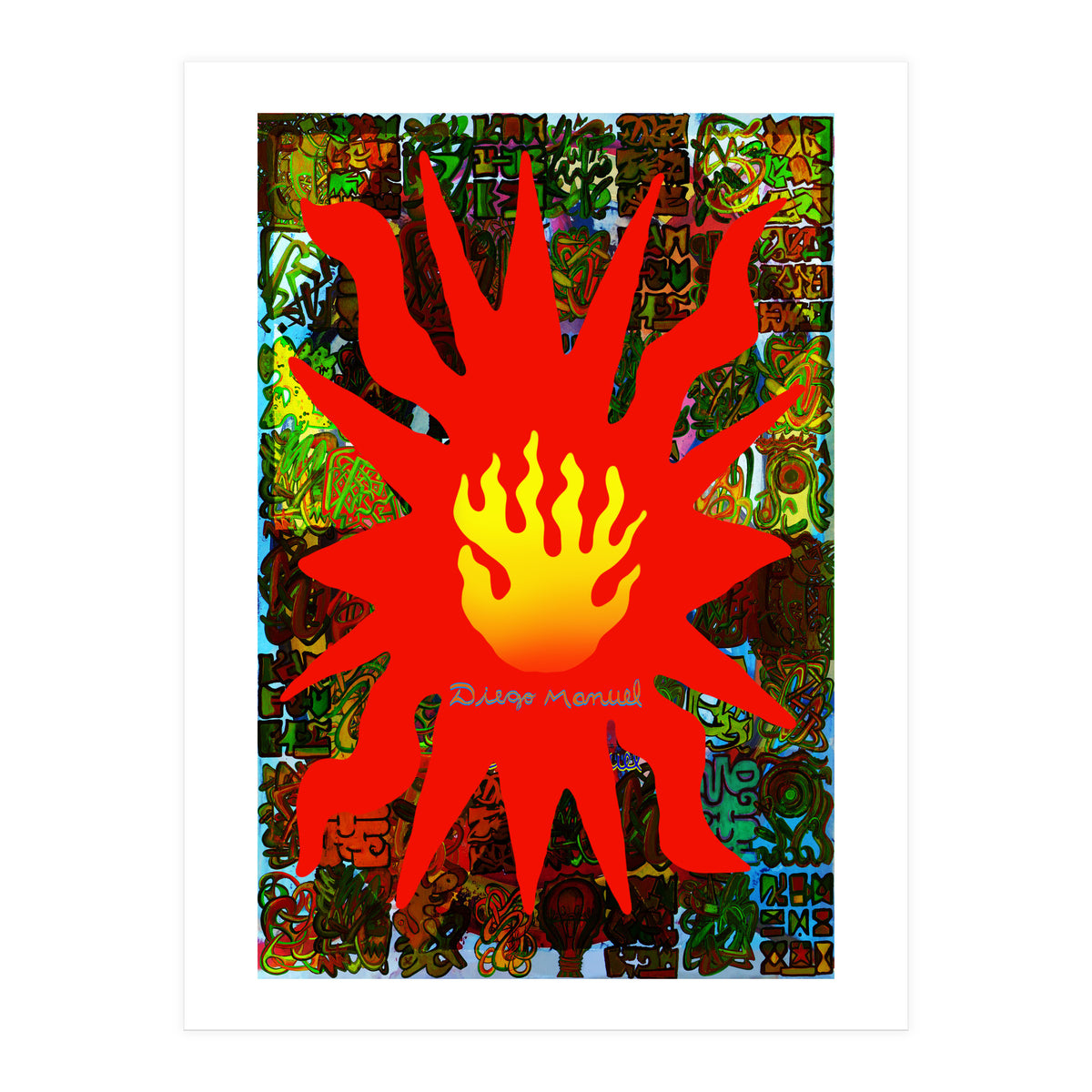 Fuego Y Graffiti 59 (Print Only)