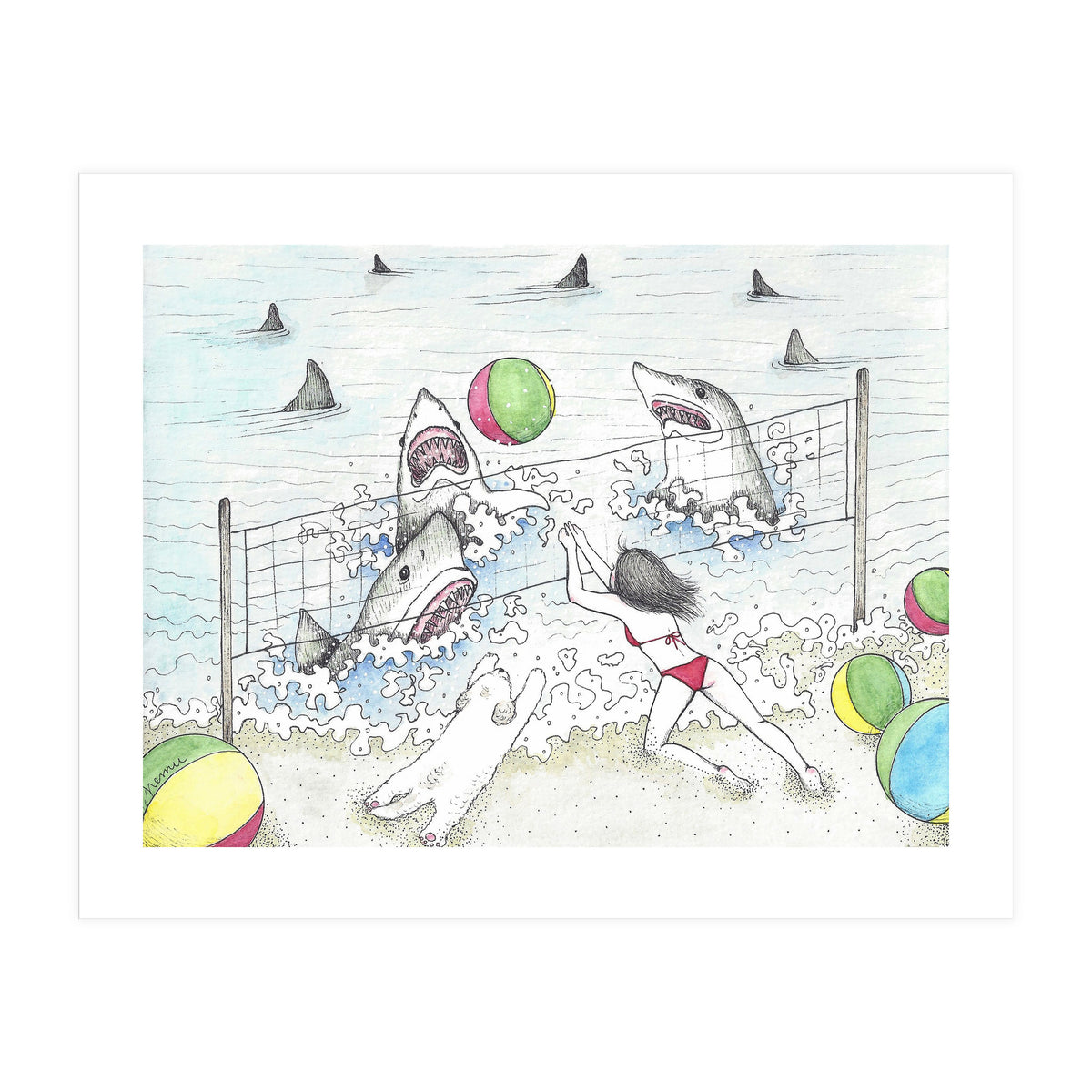 Beach Volleyball (Print Only)