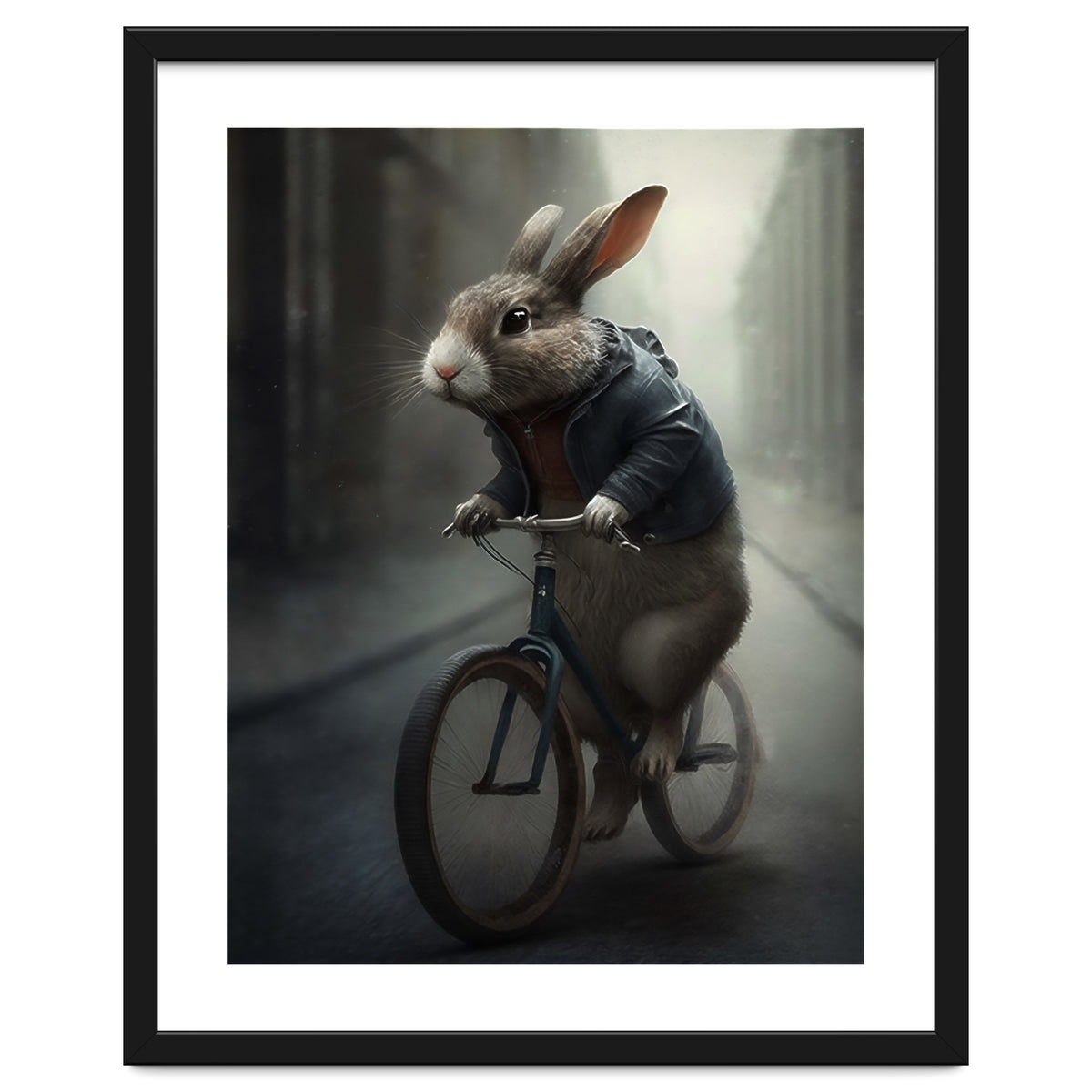 Rabbit Riding a Bicycle