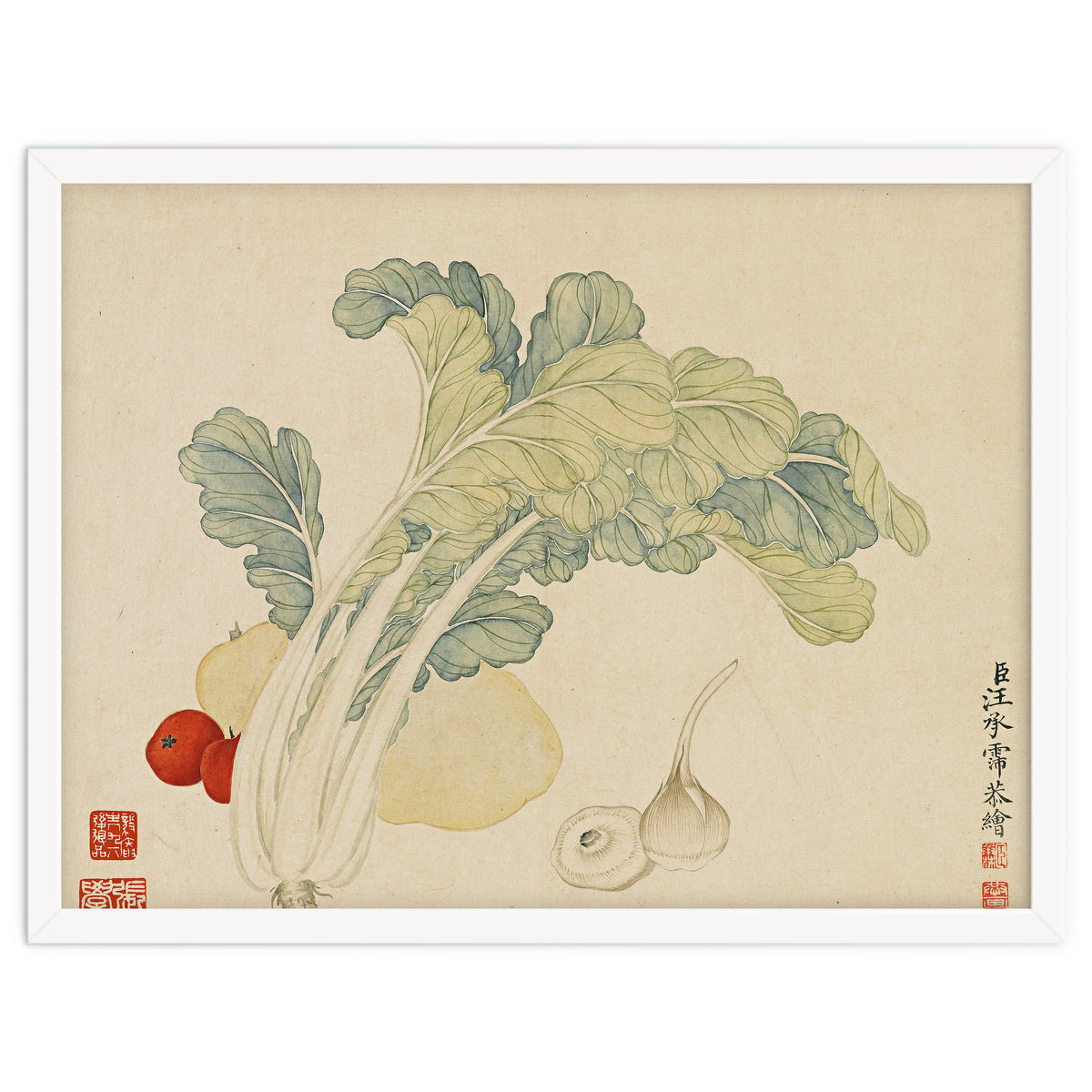 Wang Chengyu ~flowers, Vegetables, Chinese Cabbage, Potatoes, Garlic, Tomatoes, Vegetables