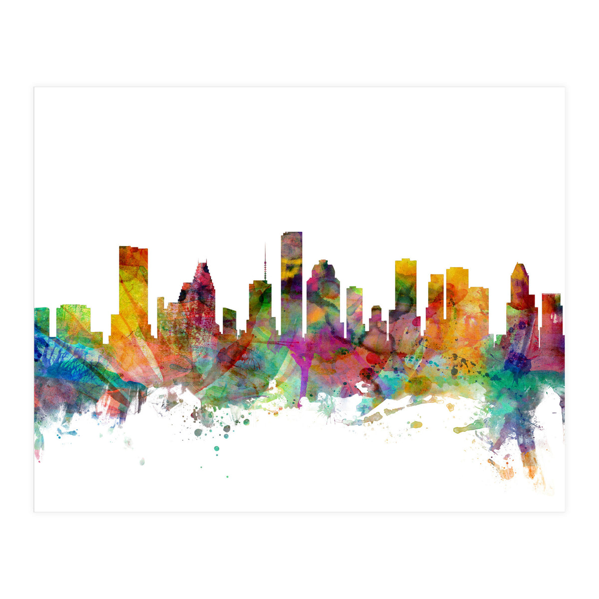 Houston Texas Skyline (Print Only)