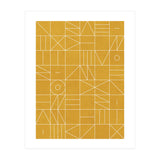 My Favorite Geometric Patterns No.4 - Mustard Yellow (Print Only) thumbnail