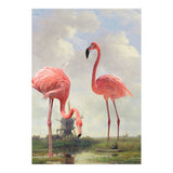 Fishing With Flamingos (Print Only) thumbnail