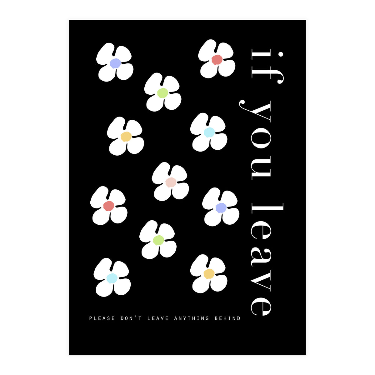 If you leave (Print Only)