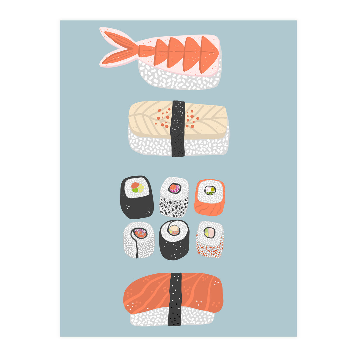 Sushi Roll Maki Nagiri (Print Only)