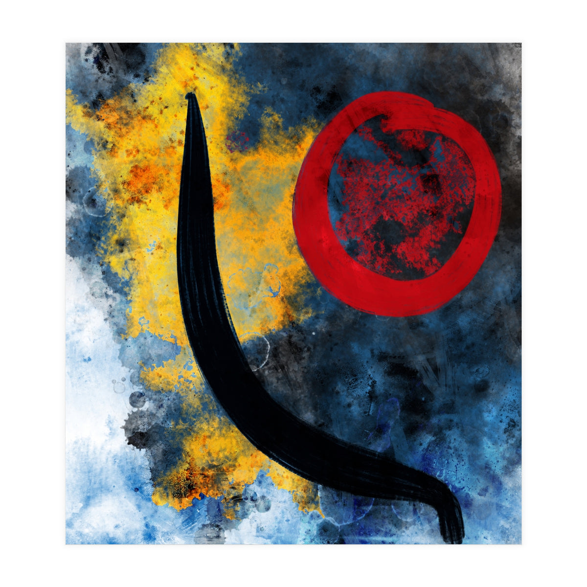 Abstract Calligraphy in the universe  (Print Only)