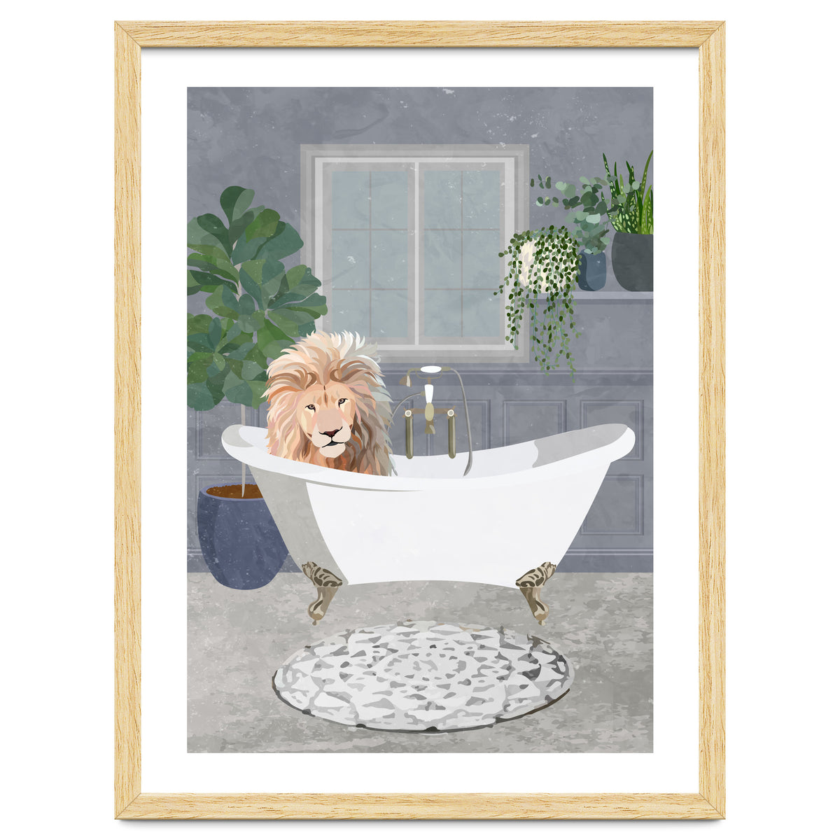 Leo Lion takes a bath