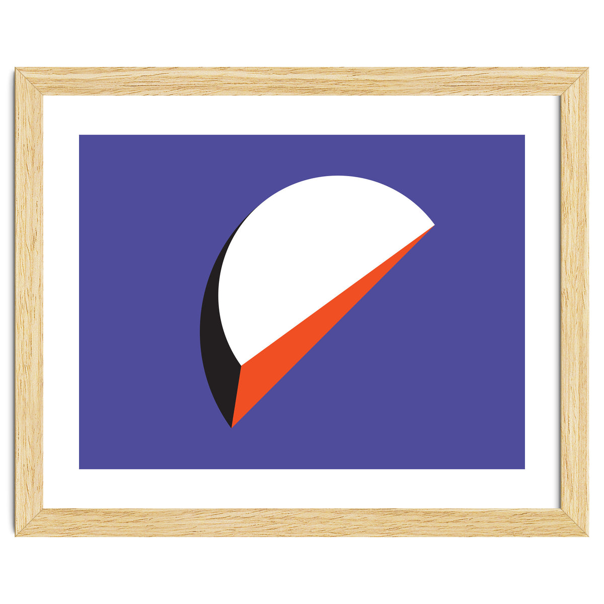 Geometric Shapes No. 37 - orange & purple