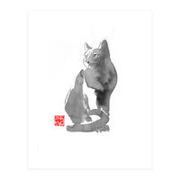 Chat Gris (Print Only)