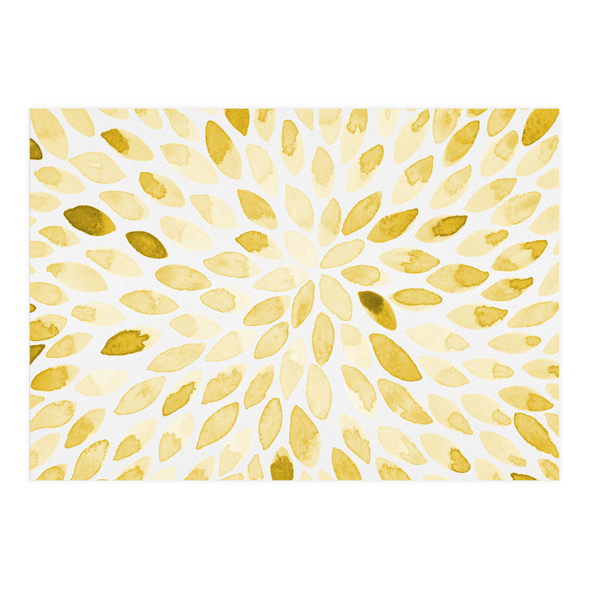 Watercolor Burst Yellow (Print Only)