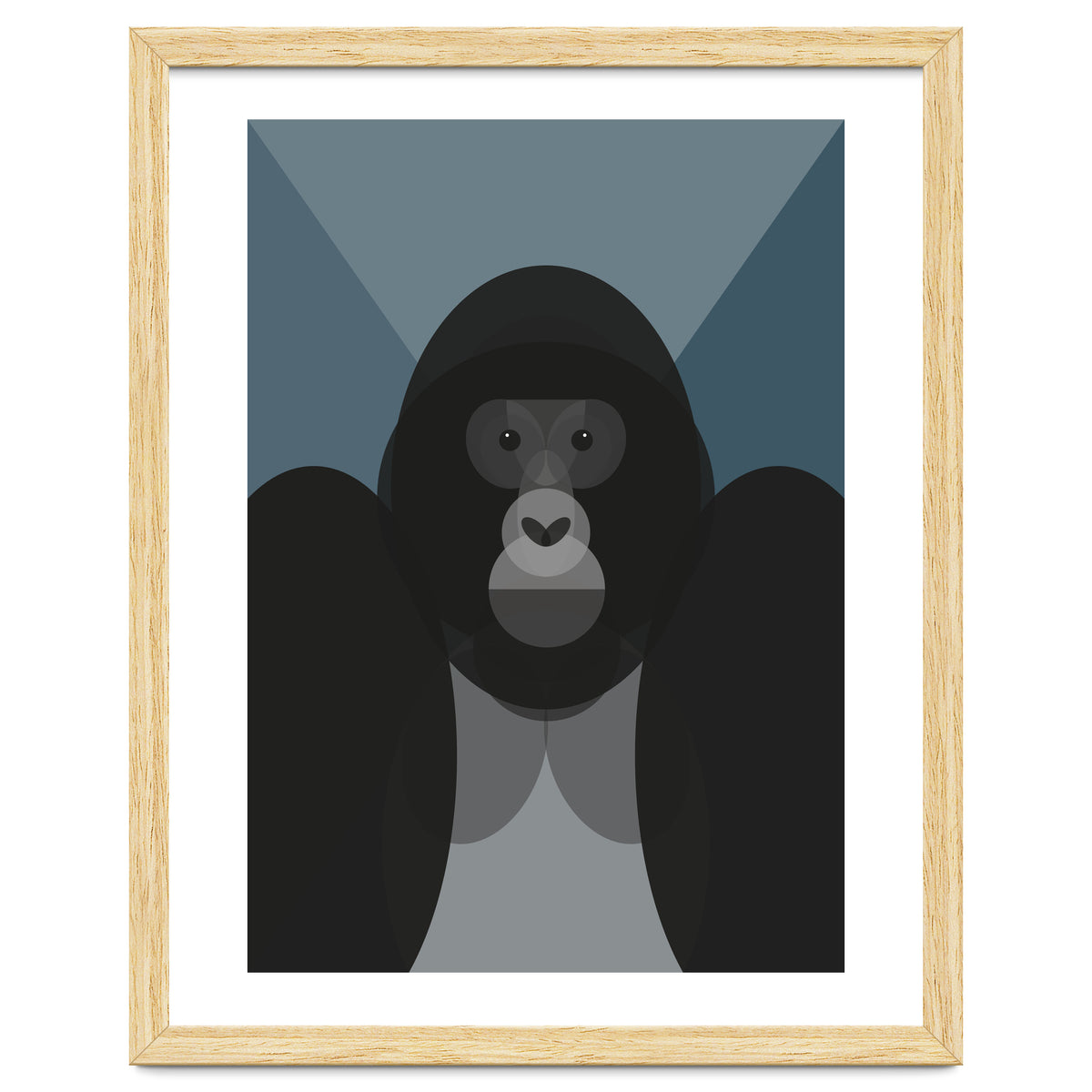 Mid Century Geometric Gorilla