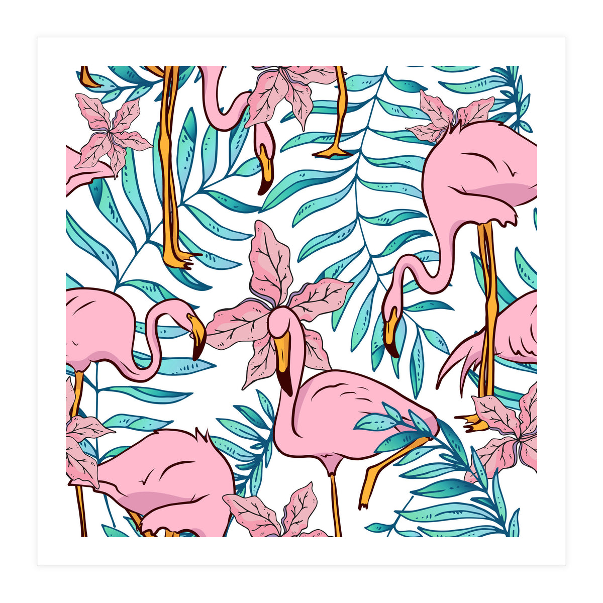 Boho Flamingo (Print Only)