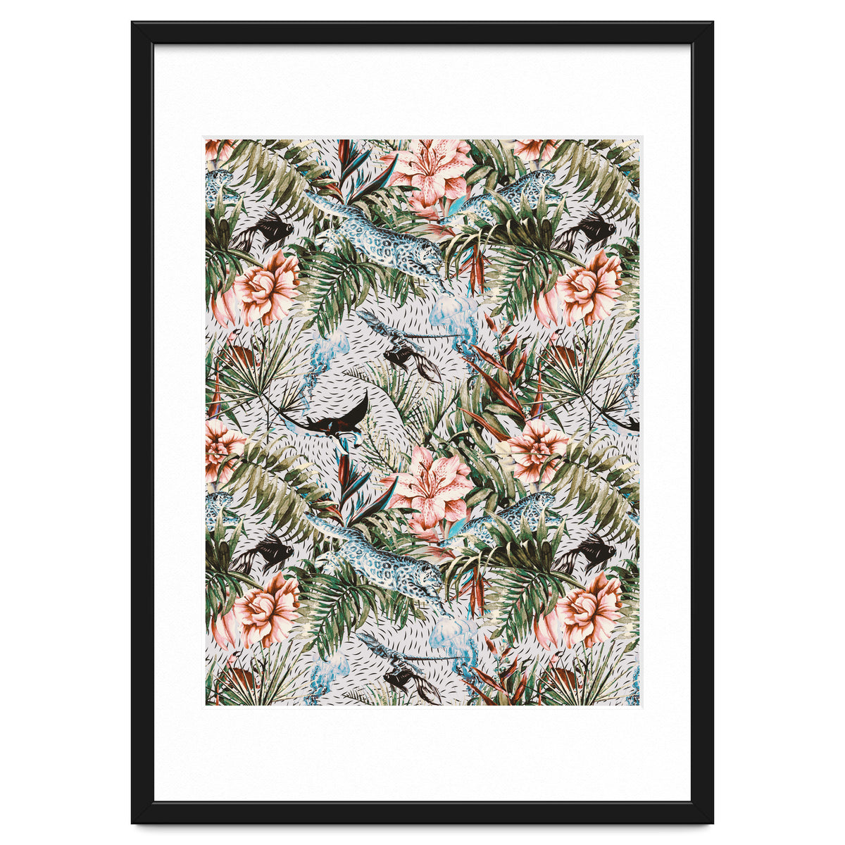 Paradisiacal flora and fauna