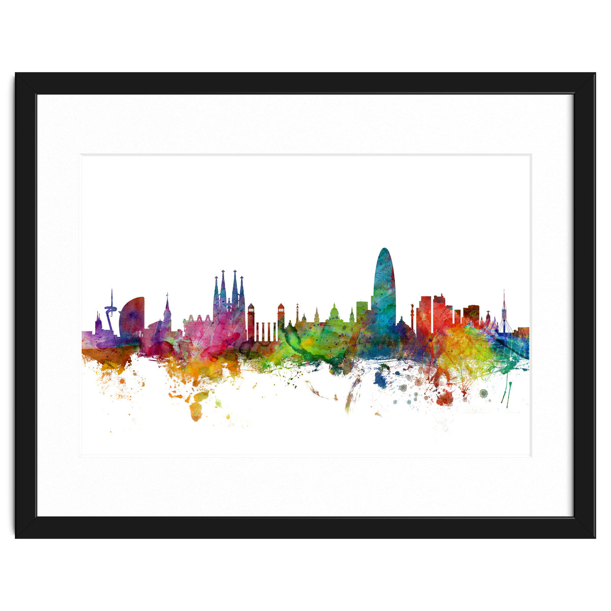 Barcelona Spain Skyline