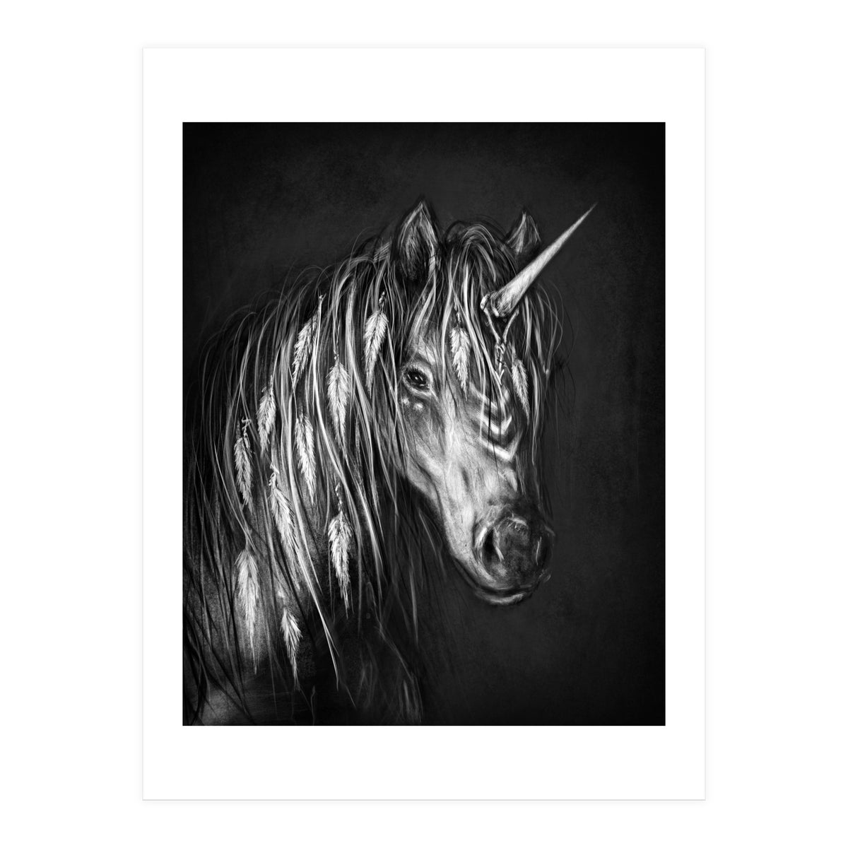 Gothic Unicorn (Print Only)