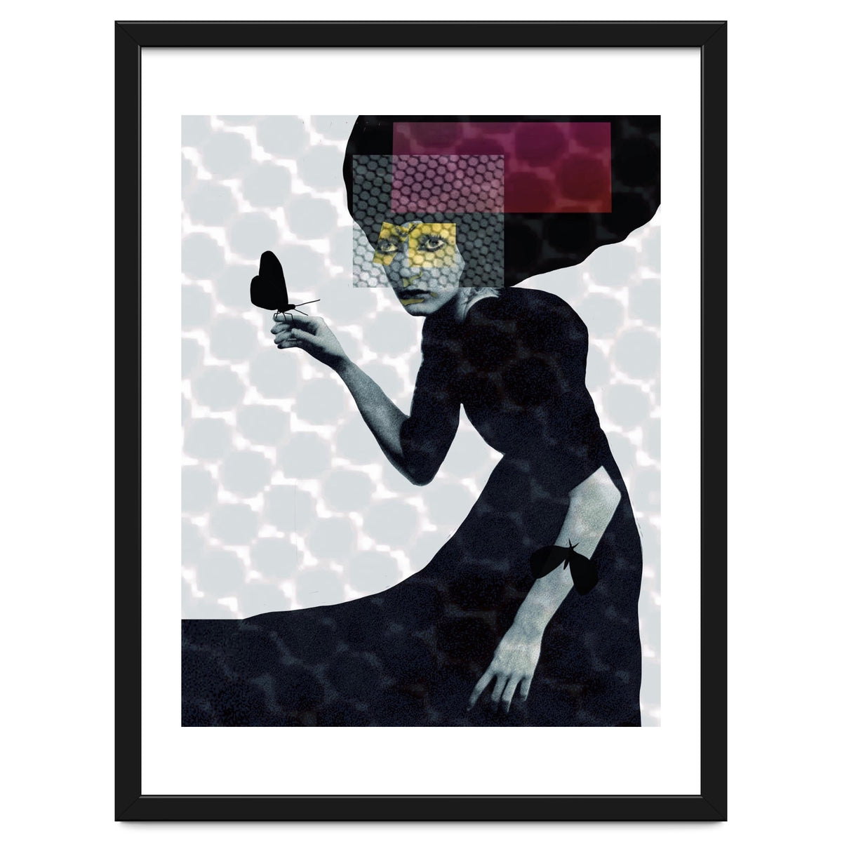 Girl and butterflies