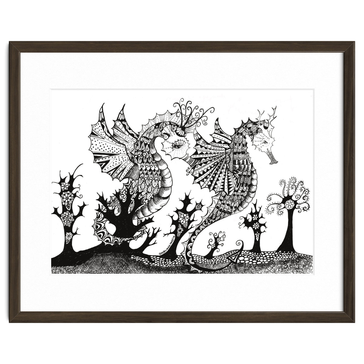 Seahorse Dragons Mystical Home