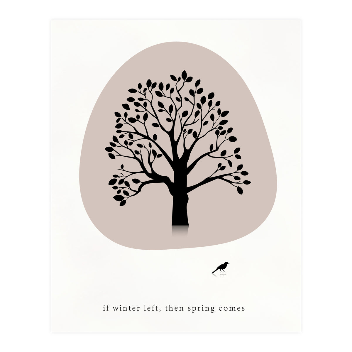 Natural tree - minimal art (Print Only)