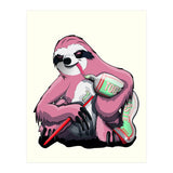 Sloth Brushing Teeth, Funny Bathroom Humour (Print Only) thumbnail