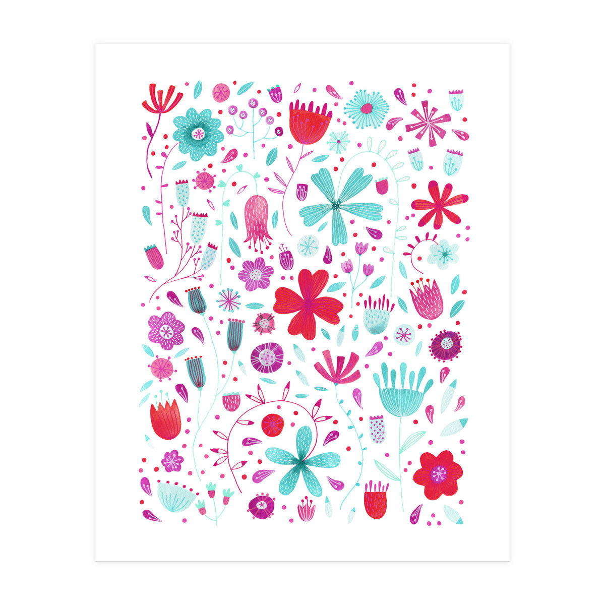 English Meadow Teal (Print Only)