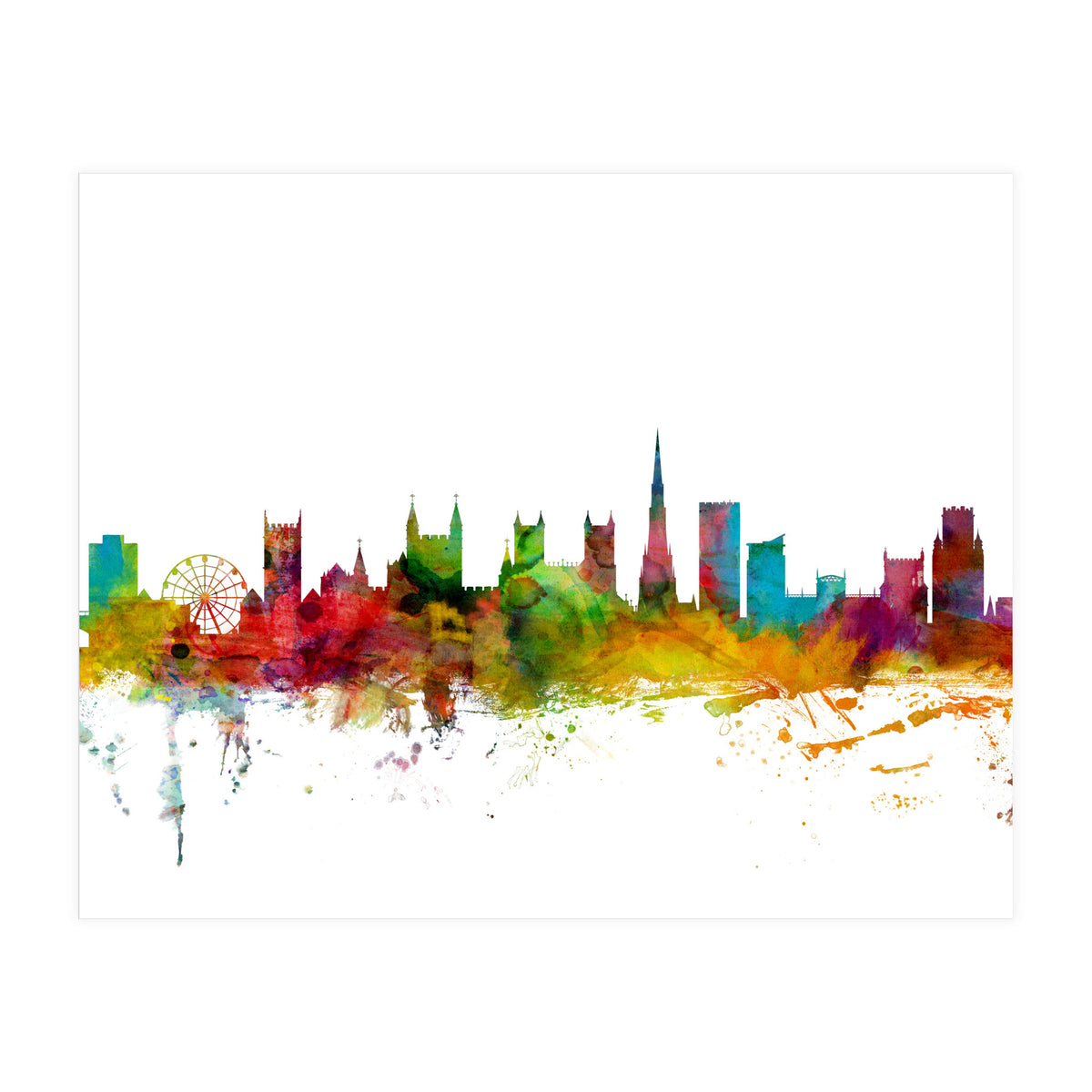 Bristol England Skyline (Print Only)