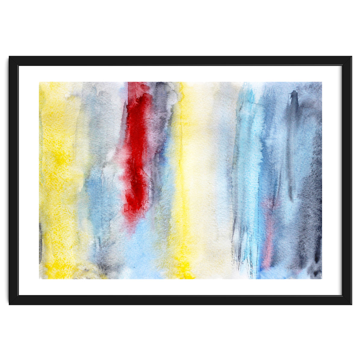 Touch of red || abstract watercolor