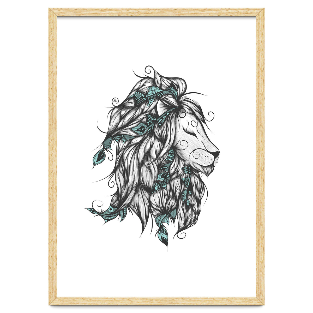 Poetic Lion Turquoise