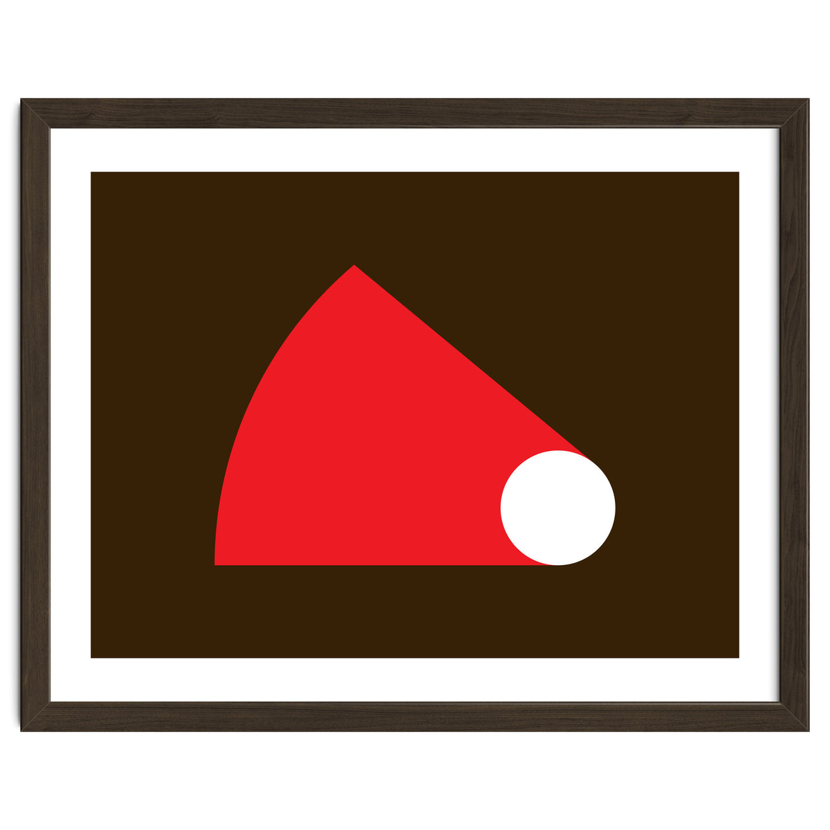 Geometric Shapes No. 51 - red & brown