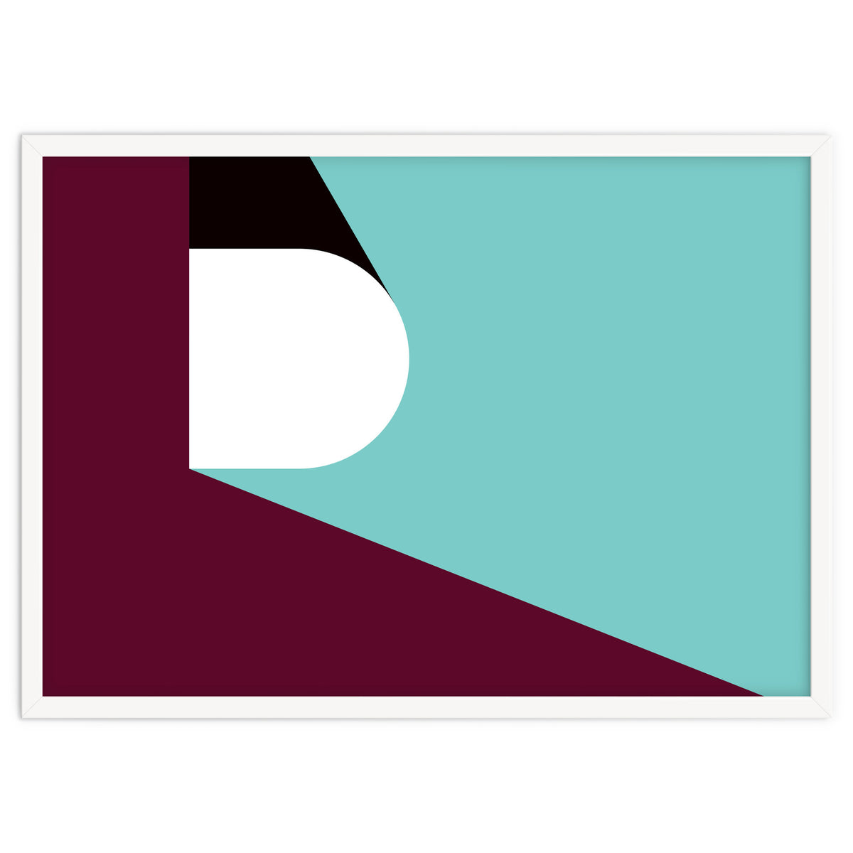 Geometric Shapes No. 82 - purple & teal