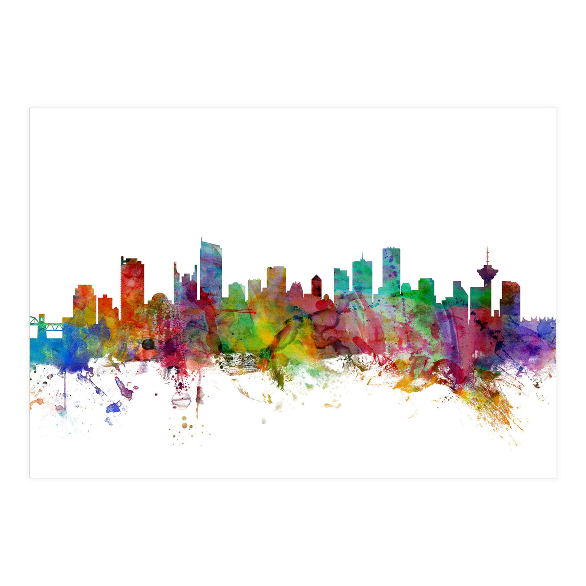 Vancouver Canada Skyline (Print Only)