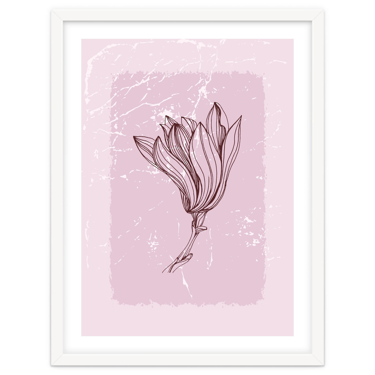 Magnolia Minimal Contemporary Botanical Floral